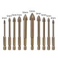 10PC Efficient Universal Drilling Tool,Multi-Function Cross Alloy Drill Bit Tip Tools,Carbide Drill Tap Bit Set. 