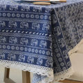 Cross-border check tablecloth, printed floral fabric, tablecloth, rectangular coffee table cushion cloth, tassel tablecloth, no-wash tablecloth. 