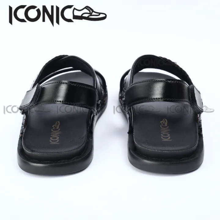 Men's%20Leather%20Sandals%20-%20Men's%20Belt%20Leather%20Sandals%20-%20Iconic%20Shoes%20Black%20Genuine%20Leather%20Man%20Sandal%20-%20Image%206