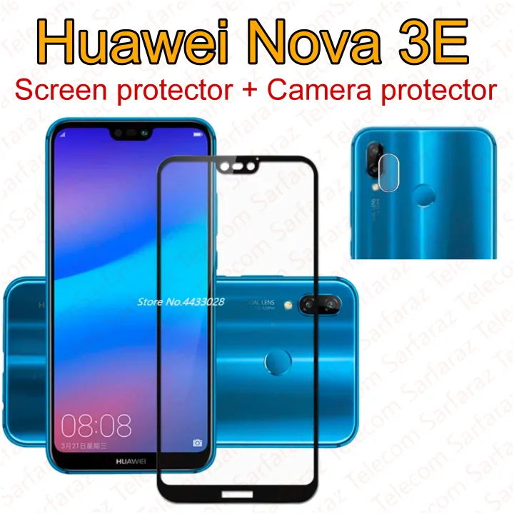 Huawei Nova 3E Screen Protector 2in1 Combo 1 Screen protector 1 Camera Protector