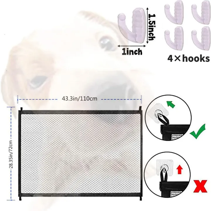 Pet%20Safety%20Guard%20Mesh%20Dog%20Gate,Pet%20Gate%20Gate%20for%20-%20Image%203