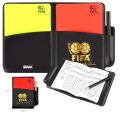 Referee Notebook Card set, Sports Referee Kit for Football, Soccer Referee Red And Yellow Cards Replacement Cards Notebook Score Sheets.