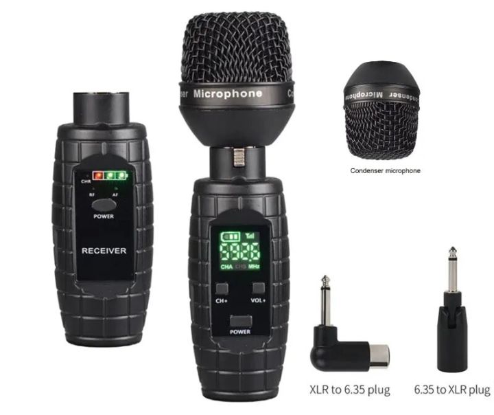 Mini%20System%20UHF%20XLR%20System%20Wired%20to%20Wireless%20Microphone%20Transmitter%20Microphone%20Adapter%20-%20Image%206