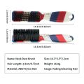 Newest Double-sided Professional Barber Neck Brush Comb Shaving Beard Salon Carving Duster Striped Cleaning Brush Hair Cutting. 