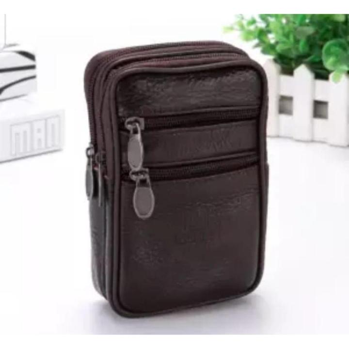 Fashion Men Crossbody Bags Waist Bags, Waist Pouch Men Chest Bag PU Leather Wallet Sling Bag Adjustable Belt Cross Body Bags for Outdoor Sports