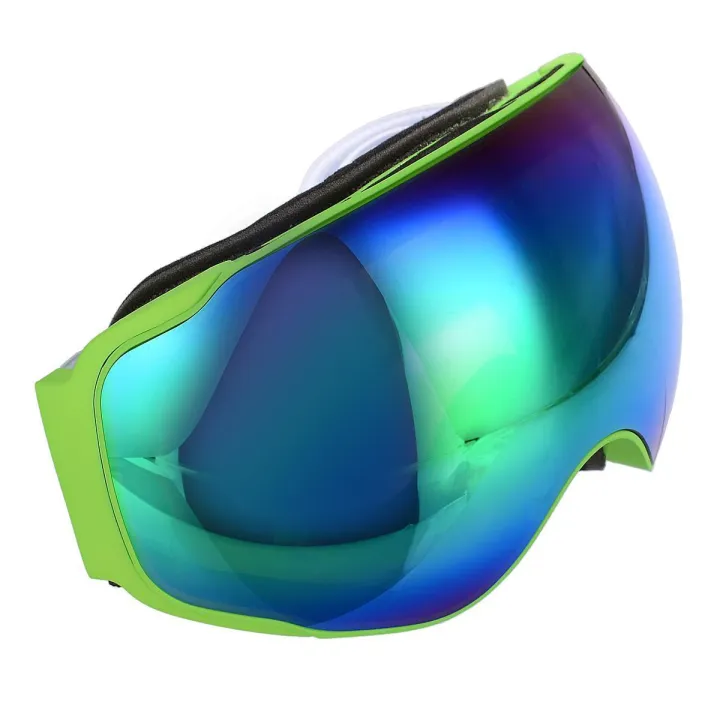 OUTERDO Ski Goggles Snowboard Skate Goggles Snowmobile UV Proof Anti-fog Double Lens Wide Vision Green(null)