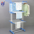Three Layers Rectangle Collapsible Garment Rack Stand Dryer Of Clothes Hanger. 