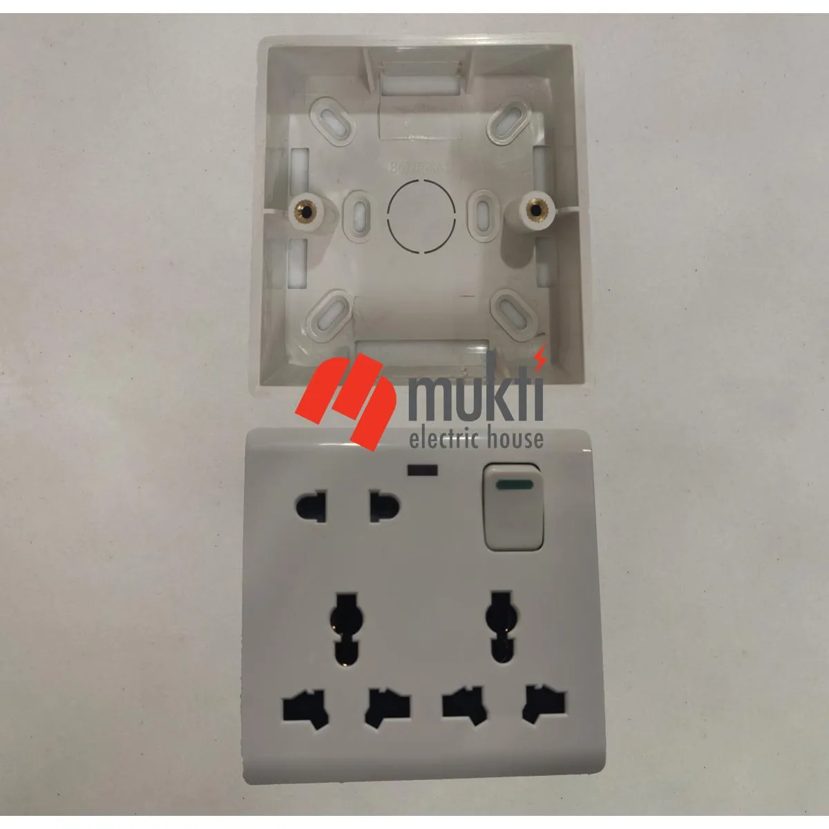 One Gang PVC with 8 Pin Multi with 2 Pin and Double 3 Pin Function ...