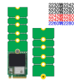 NAMUNY 2X NGFF NVME M.2 Extended Bracket 2230 to 2242/2280, 2242 to 2280, 2260 to 2280 Transfer Adapter Expansion Rack Board. 