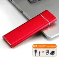 Portable SSD External Hard Drive 4TB High-Speed Drive USB3.1/Type-c Interface Solid State Hard Disk Storage Device for Laptop/PC. 