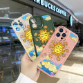BILI for OPPO A52 A92 Cover Golden Sun Lens Protection Soft PU Leather Phone Cases.