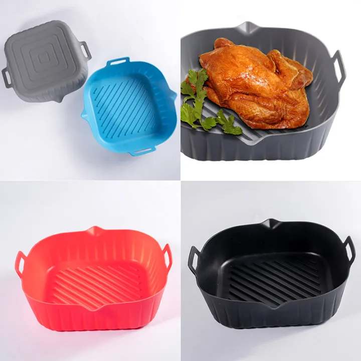 YKS%201PCS%20Air%20Fryer%20Silicone%20Pot%20Air%20Fryer%20Basket%20Liner%20Non-Stick%20Oven%20Baking%20Tray%20-%20Image%209
