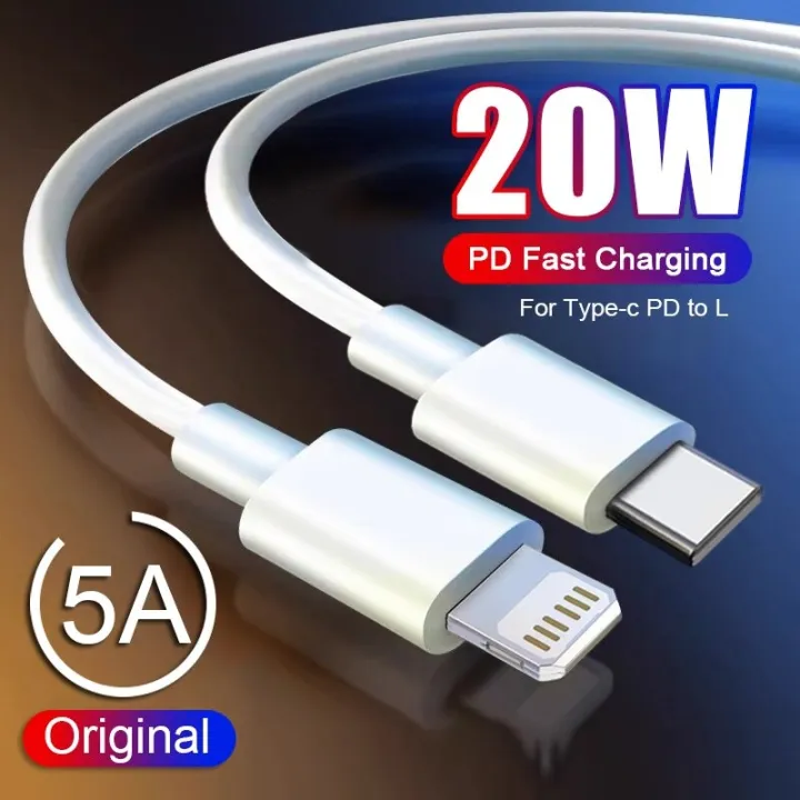CASIFY%20PDC01%2020W%20USB%20C%20To%20Lightning%20Fast%20Charging%20Cable%20PD%20Cable%20Type%20C%20to%20Lightning%20Cable%2020Watt%201M%20White%20-%20Image%202