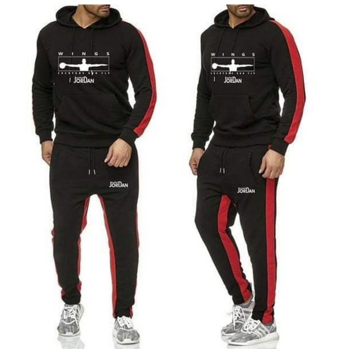 Versatile Quality and Durability - New Style Black Hoodie with Pant Set for Men - Elevate Your Fashion Game