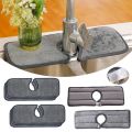New Kitchen Sink Splash Mat With Buttons Faucet Counter Absorbent Mat Sink Splash Guard Microfiber Water Drying Pad For Bathroom.