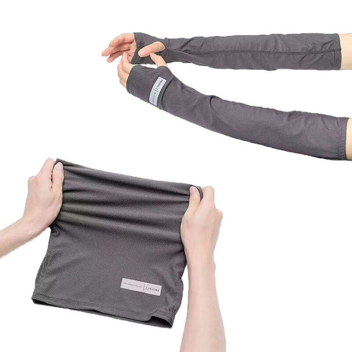 Sunscreen%20sleeves,%20loose%20ice%20silk%20gloves,%20summer%20men's%20cycling,%20UV%20resistant%20sleeve%20protectors,%20arm%20protection,%20and%20driving%20-%20Image%205