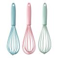 10-inch Silicone Whisk Multipurpose Whisk Stick Manual Egg Whisk Household Kitchen Baking Tool. 