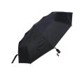 Black Umbrella, 8 Ribs Semi Auto, Black Fabric, Wind and Rain Proof (Heavy-duty, three-folding, dual-purpose umbrella designed for rain and sun protection). 