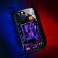 Cyber Punk Style Smart voiced induction luminous mobile phone case For OPPO A93/A97 A55/A54/A56/A57 Realme V23 A77/A72 5G Covers.