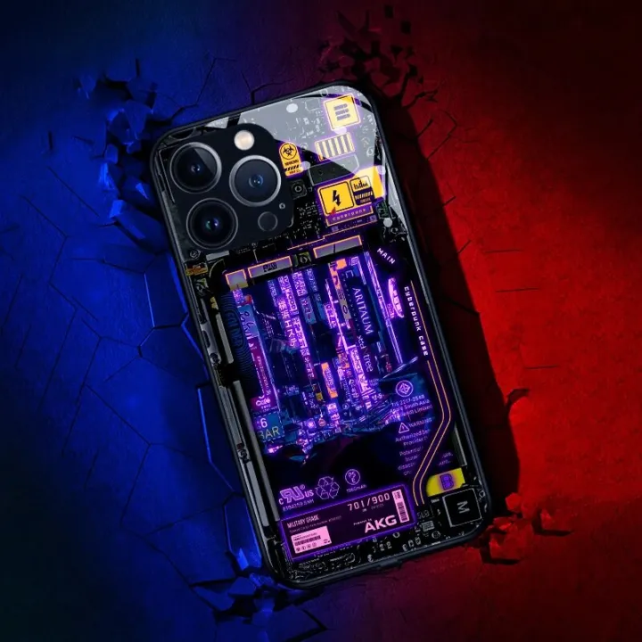 Cyber%20Punk%20Style%20Smart%20voiced%20induction%20luminous%20mobile%20phone%20case%20For%20OPPO%20A93/A97%20A55/A54/A56/A57%20Realme%20V23%20A77/A72%205G%20Covers%20-%20Image%205