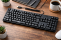 EXCELL EK-108 USB Standard Multimedia Keyboard Full Size Wired Keyboard for PC Laptop.