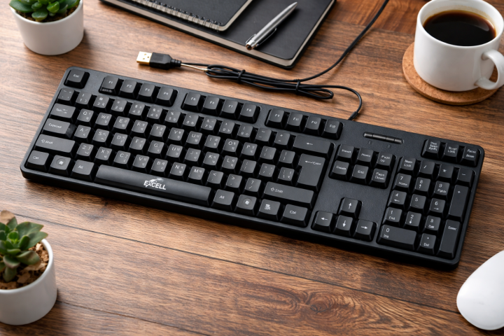 EXCELL%20EK-108%20USB%20Standard%20Multimedia%20Keyboard%20Full%20Size%20Wired%20Keyboard%20for%20PC%20Laptop%20-%20Image%202