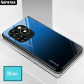 For Tecno Spark Go 2024 Phone Case Gradient 9H Tempered Glass Protector Colorful Soft Edge for Tecno Spark Go 2024 Cover Casing HP. 