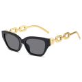 2022 New Fashion Cat Eye Sunglasses Women Vintage Brand Designer Glasses Black Sun Glasses Female UV400 Golden Eyewear.