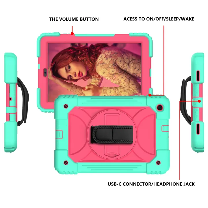 For%20Samsung%20Galaxy%20Tab%20A%2010.1%20T510/T515%20Shockproof%20PC%20+%20Silicone%20Combination%20Case%20with%20Holder%20&%20Hand%20Strap%20&%20Shoulder%20Strap%20-%20Image%204