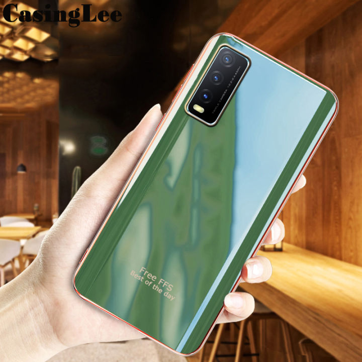 Casinglee%20For%20Vivo%20Y20S%20Back%20Cover%20Silicone%20Soft%20Cases%20Electroplated%20Avocado%20Green%20Glitter%20Full%20Protector%20Cases%20Vivo%20Y20S%20Case%20-%20Image%202