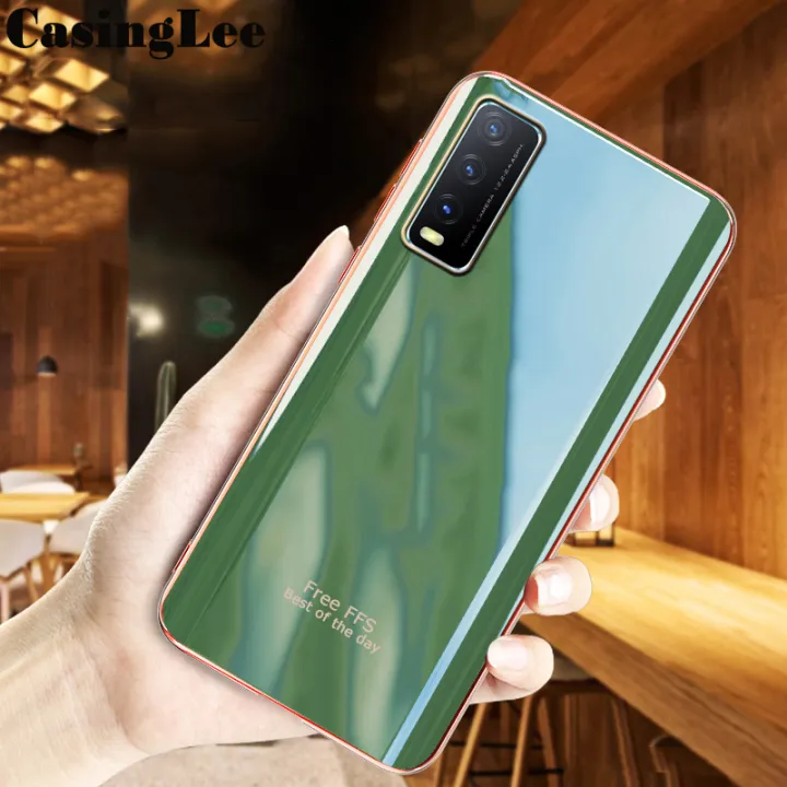 Casinglee%20For%20Vivo%20Y20S%20Back%20Cover%20Silicone%20Soft%20Cases%20Electroplated%20Avocado%20Green%20Glitter%20Full%20Protector%20Cases%20Vivo%20Y20S%20Case%20-%20Image%202