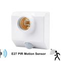 LED AC220V 110V 85-265V Automatic Human Body Infrared IR Sensor Bulb Light E27 Base PIR Motion Detector Wall Lamp Holder Socket. 