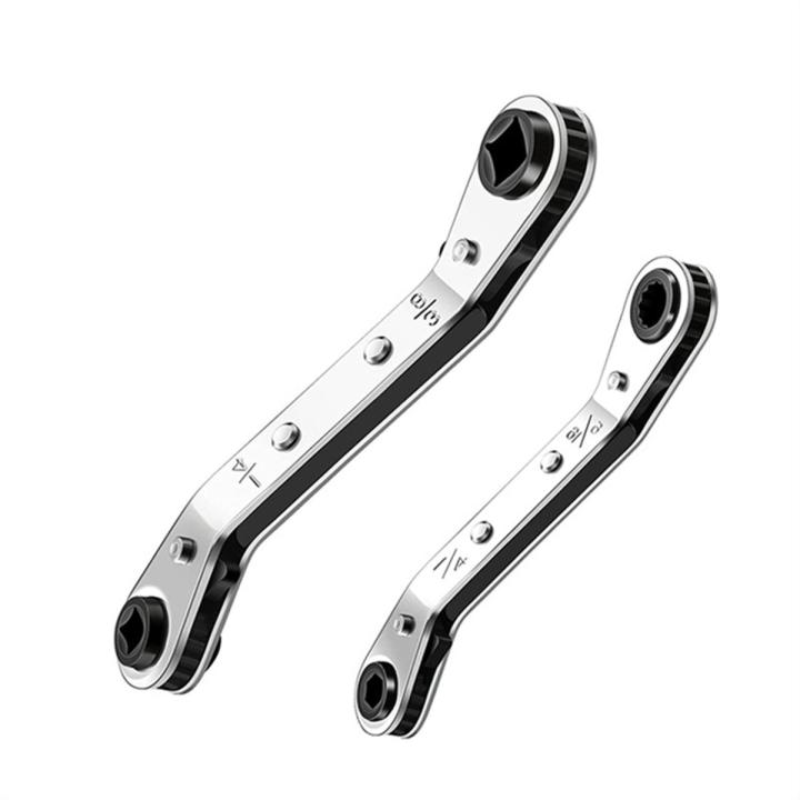 Hvac Service Wrench Tool Air Conditioner Valve Ratchet Wrench Set for Air Refrigeration Tool and Equipment Repair Tool