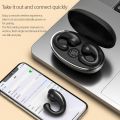 Tinzzi Painless Wear Ear Clip TWS Wireless Bluetooth Earbuds Handfree Headphones Noisce Cancelling Sport Stereo Gaming Earphones with Charging Box. 