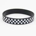 1PC Checkered Silicone Wristband Punk Style Plaid Silicone Bracelet Personality Waterproof Sports Wristband for Men Women SH349. 