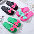 Summer Women's Slippers Sweet Bow Tie Flip Flops Women Slides Fashion Outdoor EVA Non-Slip Beach Shoes Home Comfortable Sandals. 