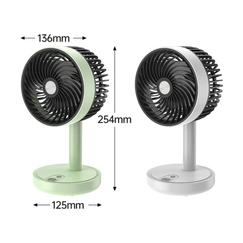 DP-7639 Rechargeable 4000mAh Battery 3-6 hours battery backup with Three super Speed Modes Up-Down Adjustable table mini Fan