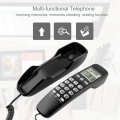 【Bestselling Product】 with core mini wall phone LCD display + dual DTMF/FSK caller ID system call back function for home/office/hotel. 
