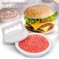 Round Shaped Hamburger Press Food-Grade Plastic Hamburger Meat Beef Grill Burger Press Patty Maker Mold. 