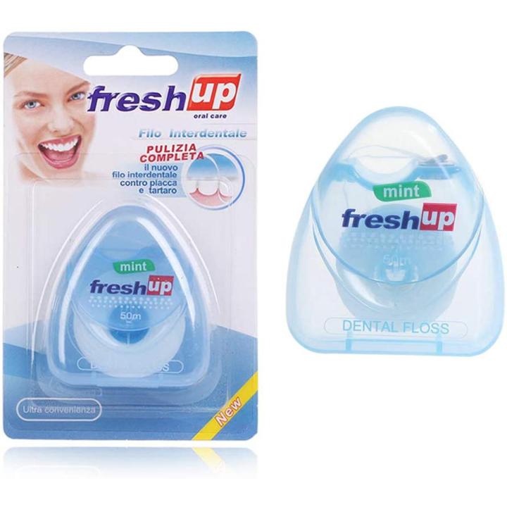 Fresh Up Oral Care Dental Floss Mint Flavour 50 meter (Factory Sealed) by DD
