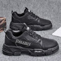 New Autumn Men's Shoes Outdoor Wear-Resistant Non-Slip Hiking Shoes Low-Top Breathable Casual Shoes Construction Site Labor Protection Shoes Men.