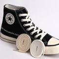 1Pair Flat Shoelaces Canvas Sneakers Sports Shoes Laces Classic Women Men Shoelace Solid Double White Black Allstar Shoe lace.