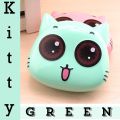 kitty kit Contact Lens case or Travel Kit Box with mirror cute lens box Tweezers & Applicator #kitty8. 