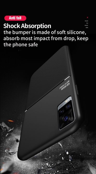 xprmy%20for%20Vivo%20V20SE%20/%20Y70%20Phone%20Case%20Rubbed%20Pattern%20Shelll%20Support%20Car%20Twill%20Ultra%20Thin%20Shockproof%20Back%20Cover%20-%20Image%206