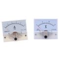 85C1 DC 0-10A Rectangle Analog Panel Ammeter Gauge with 85C1 Fine Tuning Dial Analog Volt Panel Meter Gauge DC 0-15V. 