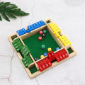 Number Family Game Safe Shut The Box Dice Wooden Game Board. 