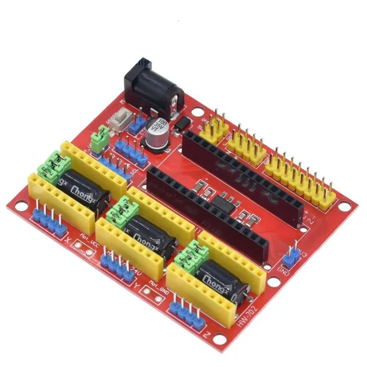 CNC SHIELD V4 3 AXIS A4988 STEPPER DRIVER BOARD FOR ARDUINO NANO ...