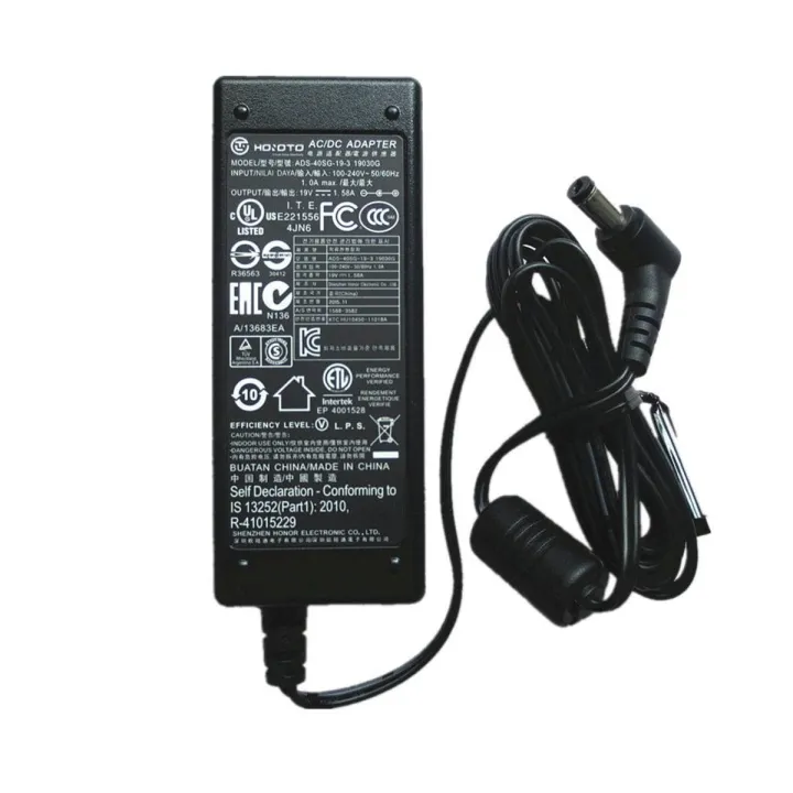 【happy one】19V 1.58A Power Adapter For Acer S220HQL S190WL D255E G206HQL HP-A0301R3 LCD Monitor Power Supply Charger