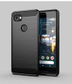 Google Pixel 2 Carbon Fiber High Quality Soft Mobile Back Cover Black Color for Google Pixel 2. 