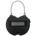 Smart Time Lock LCD Display Time Lock USB Rechargeable Timer White. 